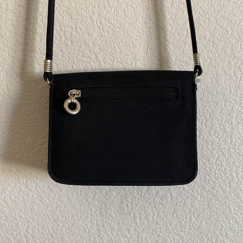 Butterfly Small Black Shoulder Bag . Made in Korea NWOT - Picture 4 of 11